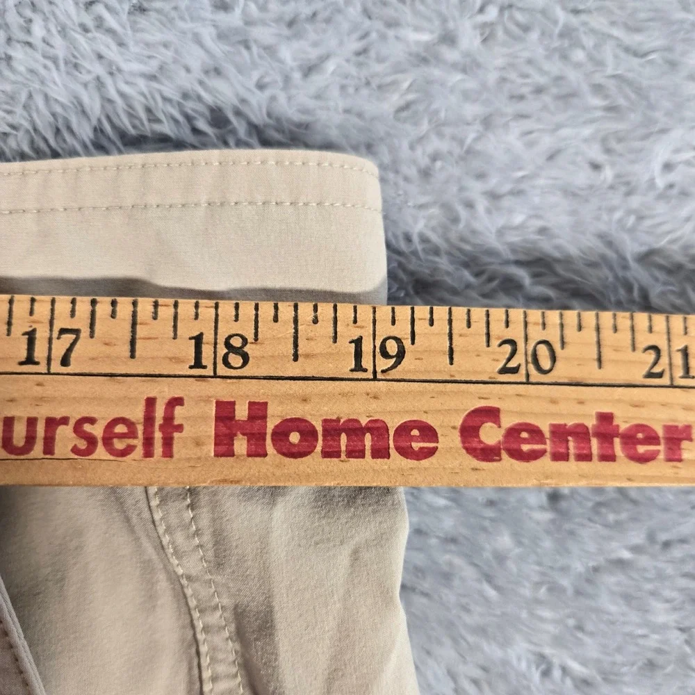 Free Fly Mens Hybrid Shorts Tan Khaki Stretch Water Casual Size 38